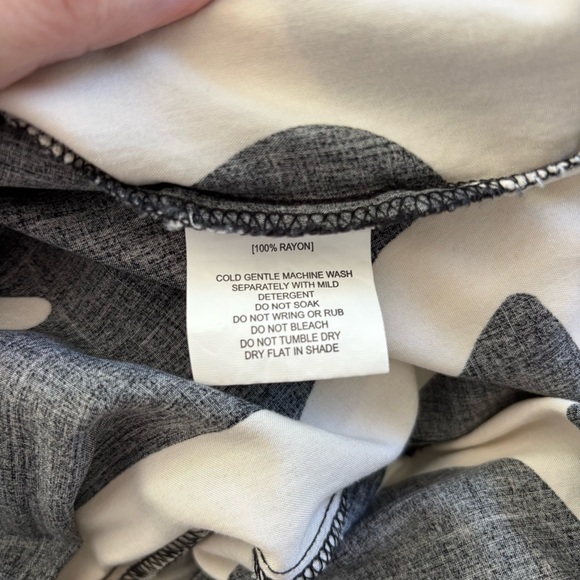 Abel The Label Black and White Abstract Maxi Dress XS - Picture 7 of 7